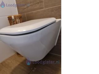 Loodgieter Hangend toilet plaatsen Vervangen hangend toilet.