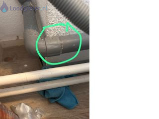 Loodgieter Emmen Lekkage afvoer wasmachine.