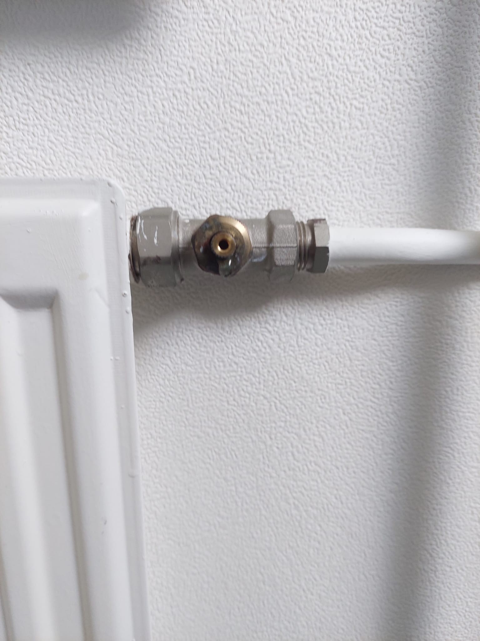 Lekkage radiatorkraan